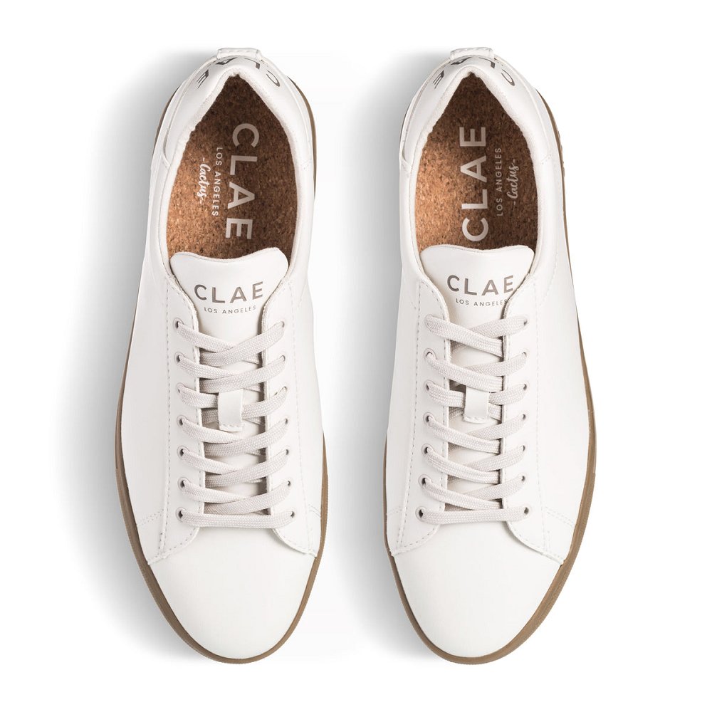 CLAE BRADLEY CACTUS Shoes Womens USA951-Q67 In White Dark Gum